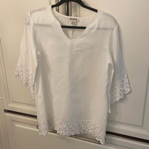Michael Kors white swimsuit cover-up